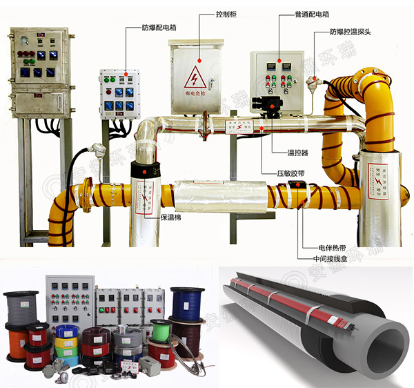 電伴熱帶安裝示意圖